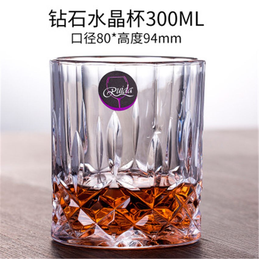 Luxury Crystal Whiskey Glass Whiskey Cup Bar Beer Water and Party Hotel Wedding Glasses Household Drinkware: G