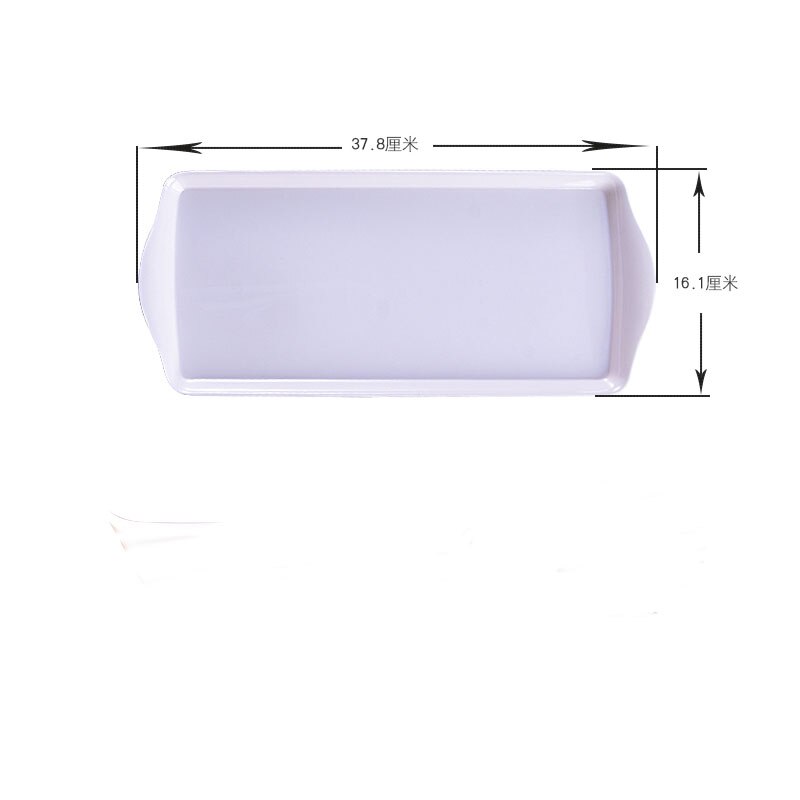 Lade lange strip water fles water cup smalle rechthoekige theeblad lade plastic melamine creatieve Q18