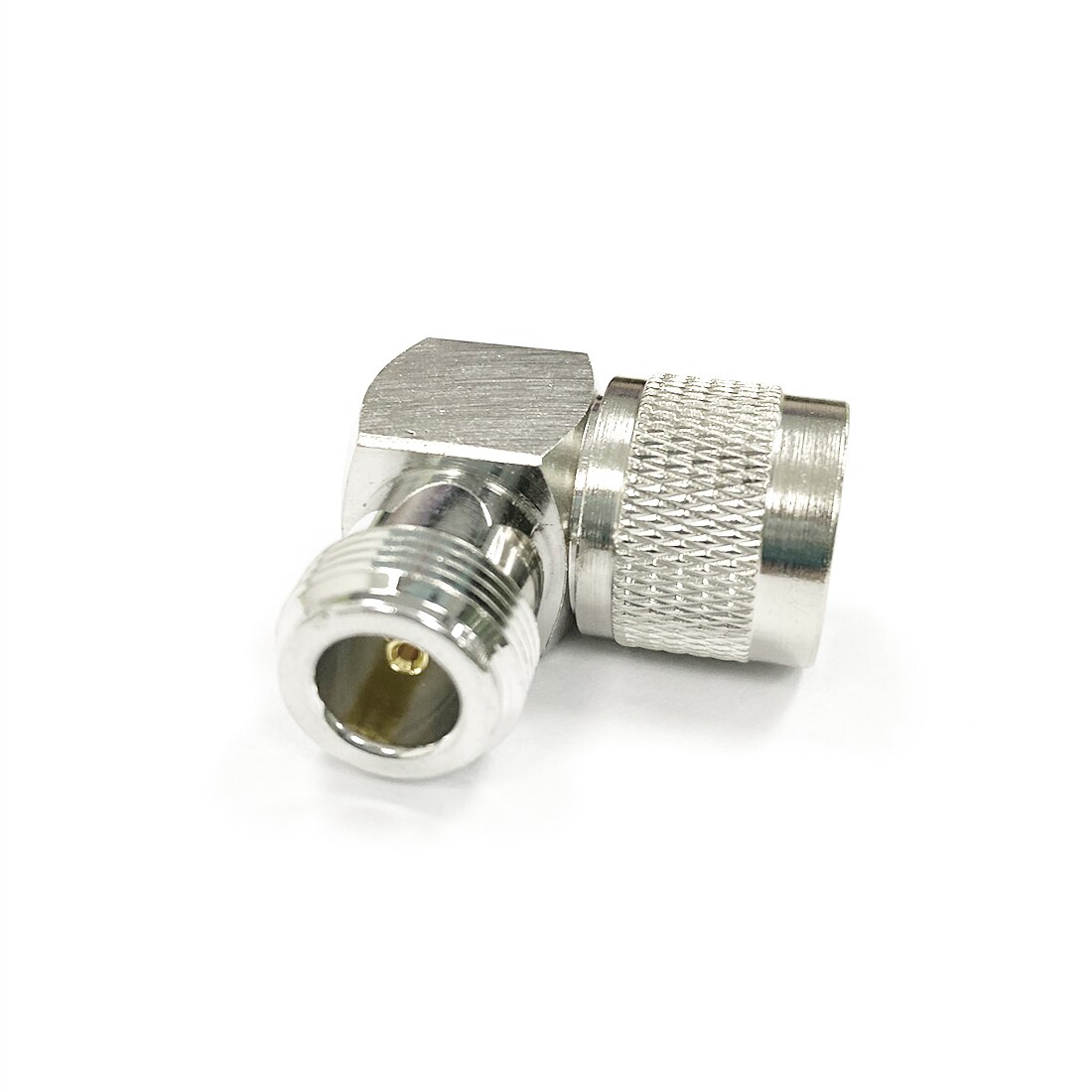 1pc N Male Plug to Female Jack RF Coax Adapter Convertor Connector Right Angle 90-degree Nickelplated