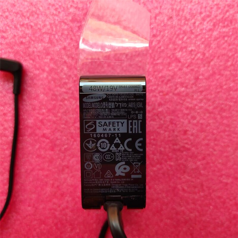 Goed testwerk voor ac/dc-adapter  a4819_ ksm1  j4000 j5003 j4500 hw-m360 bn44-00886d bn44-00886a voeding 48w/19v 2.53a