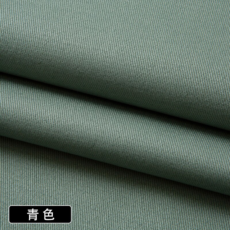 Pantalones de tela de sarga de Color sólido con tarjeta de hilo de algodón puro de 150cm * 50cm, gabardina, ropa, Camisa de algodón lavada, tela gruesa: 013