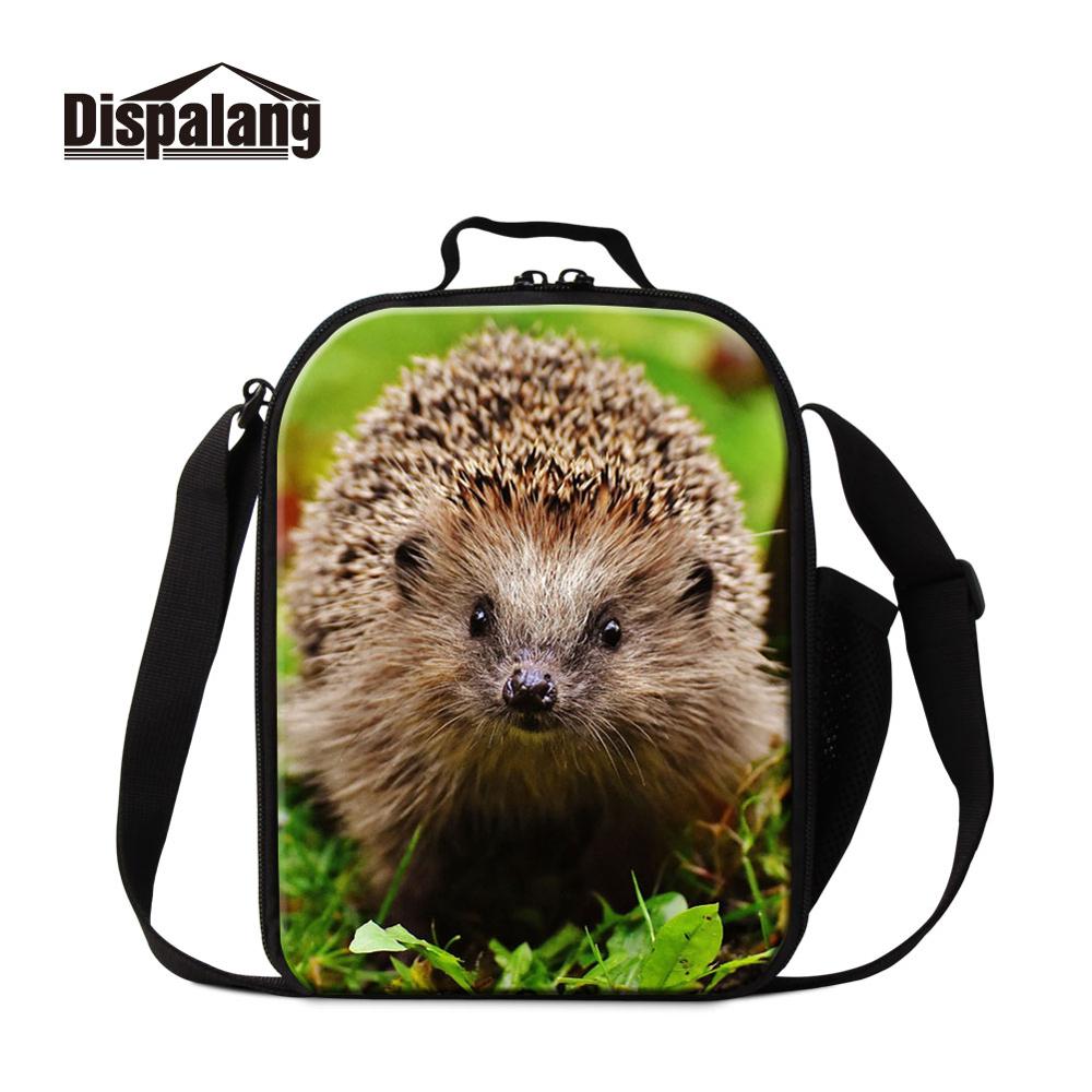 Dispalang Portable Lunch Pouch Insulated Hedgehog Word Thermal Girl Cooler Box Storage Bags for Kid Container Food Picnic Packet: Clear