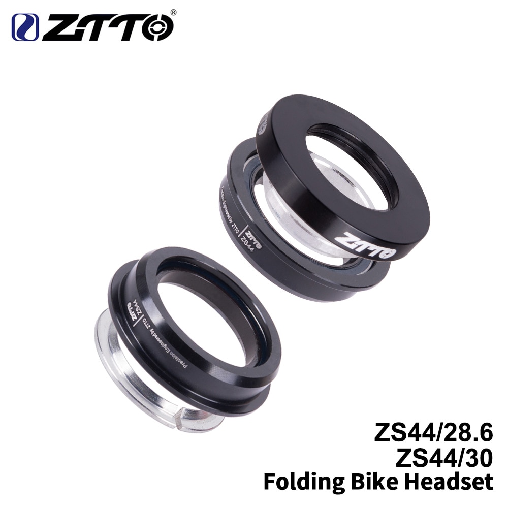 ZTTO 44mm Vouwfiets Headset Steering 1 1/8 &quot;Rechte Buis Vork CNC Mountainbike Low Profile Semi- geïntegreerde Fiets Lager