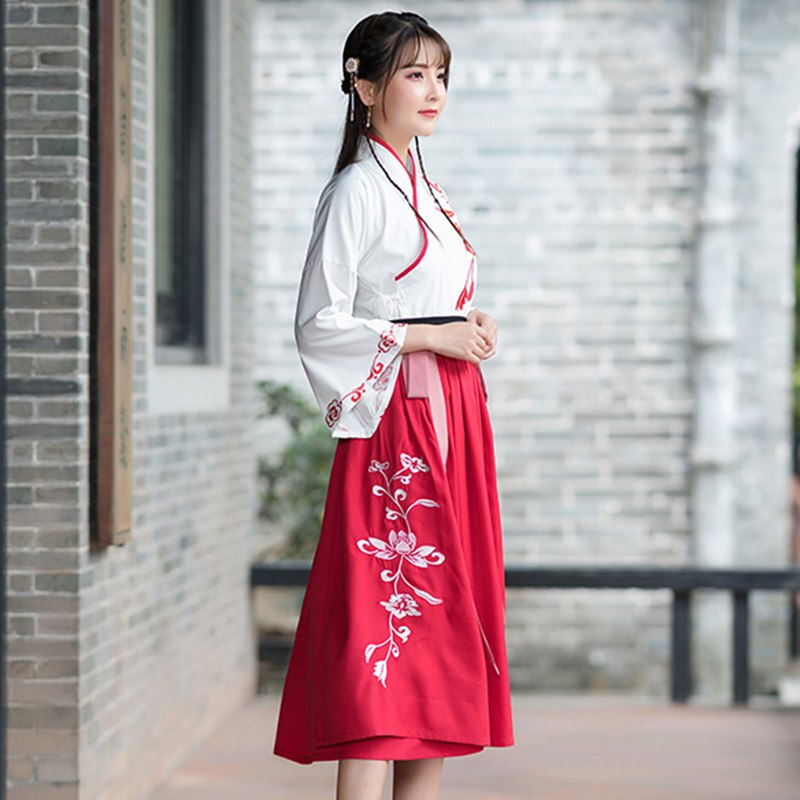 Traditionele Chinese Kleding Vrouwen Hanfu Fee Jurk Oude Han Dynastie Prinses Kostuums Nationale Stadium Folk Dance Wear DN4145