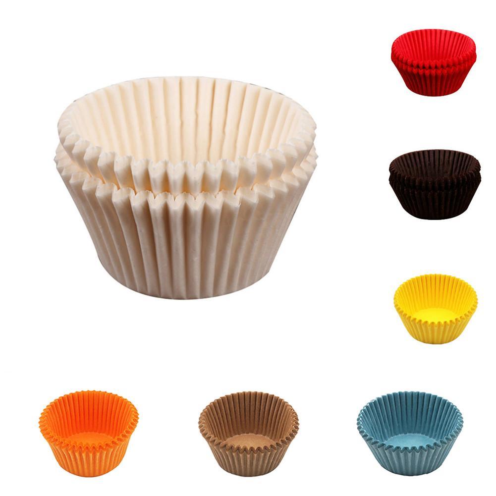 Waasoscon 100 stuks/pak thuis keuken bakgerei taartgereedschap mini papieren cupcakevorm bruiloftspapier muffinvormpjes bakvormpjes