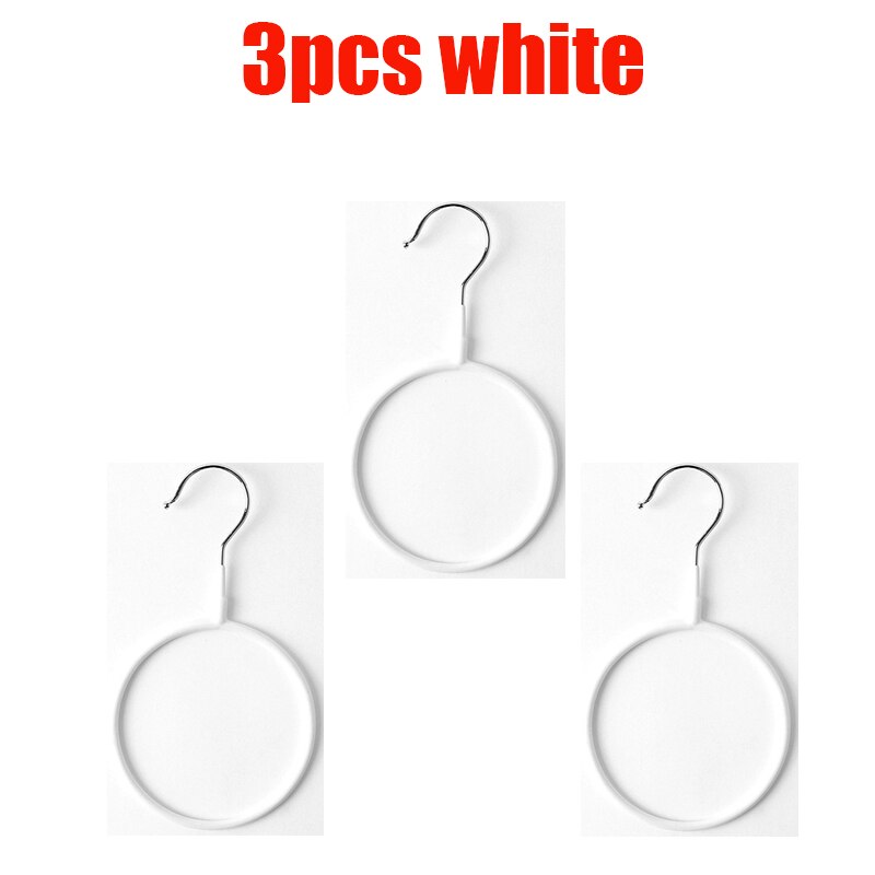 Suporte de chales com gancho para lenço, organizador de lenços e cachecol, rack de armazenamento antiderrapante para guarda-roupa doméstica. peças: 3pcs-white