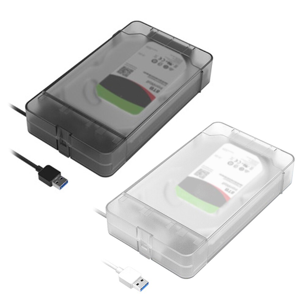 2.5 3.5 Externe Hdd Ssd Harde Schijf Behuizing K10435 Sata Iii Naar Usb 3.0 Adapter Hdd Case Met Usb-kabel pouch