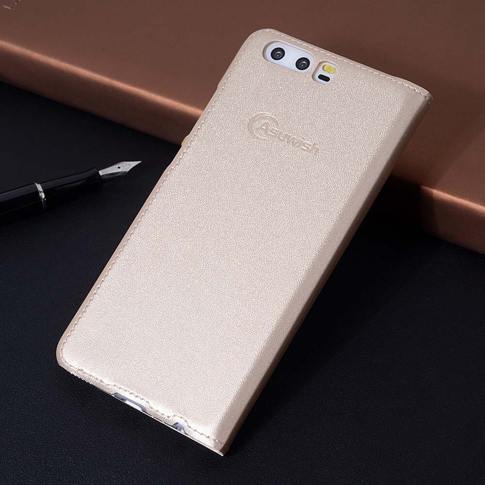 Flip Cover Leather Phone Case For Huawei P10 Plus P 10 Pro P10plus P10pro 10plus 10pro Shockproof Magnetic Smart View Case