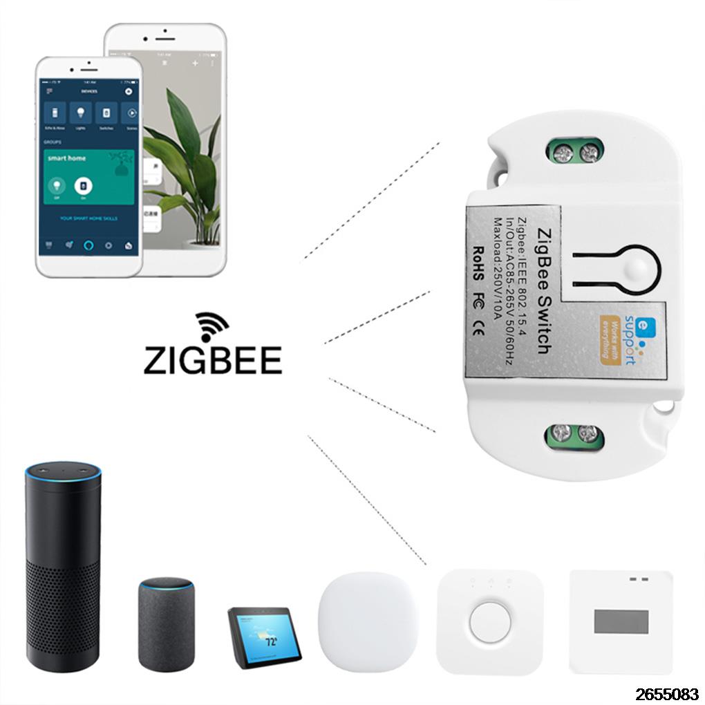 Ewelink schaltersteuerung zigbee licht ventilator deckenlampenmodul handy-app sprachsteuerung warmwasserbereiter last  ac 85-265v