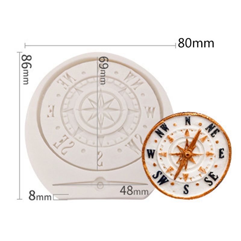 Molde de silicona de colección de engranajes de rueda de reloj y reloj de Estilo Steampunk para artesanía de azúcar, decoración de pasteles-1 #: 5