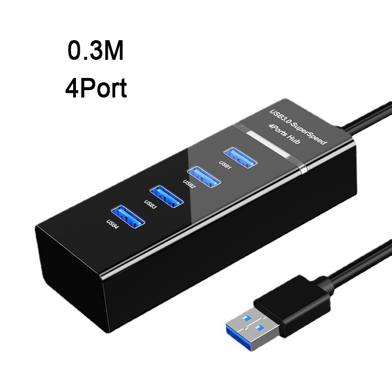 USB 3.0 5 Gb/s Szybki koncentrator USB 4 7-portowy rozdzielacz USB Multiport do komputera PC Stacja dokująca Adapter do Macbooka PC Laptop: BRĄZOWA