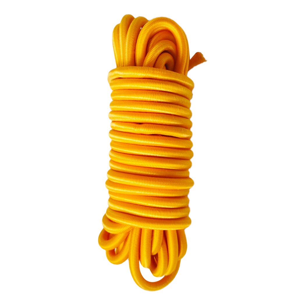 4mm x 10 meter sterk elastisch bungee-koord schokkoord vastbinden doe-het-zelf verschillende kleuren: Geel