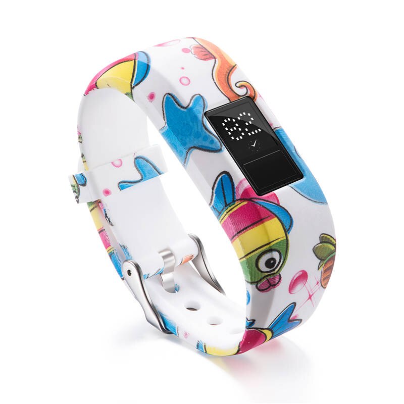 Impresión de silicona para Garmin Vivofit 3, correa para relojes, correas para Garmin JR/JR2, accesorios para relojes de pulsera, reemplazo