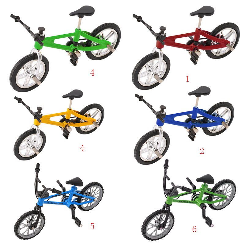 Dedo aleación bicicleta modelo Mini MTB BMX Fixie Bike niños juguete juego