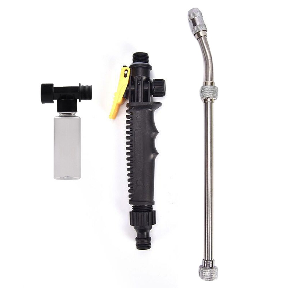 35/53cm High Pressure Water Hose Nozzle Car Washing Home Garden Plant Glass Cleaning Sprayer Set: 53cm