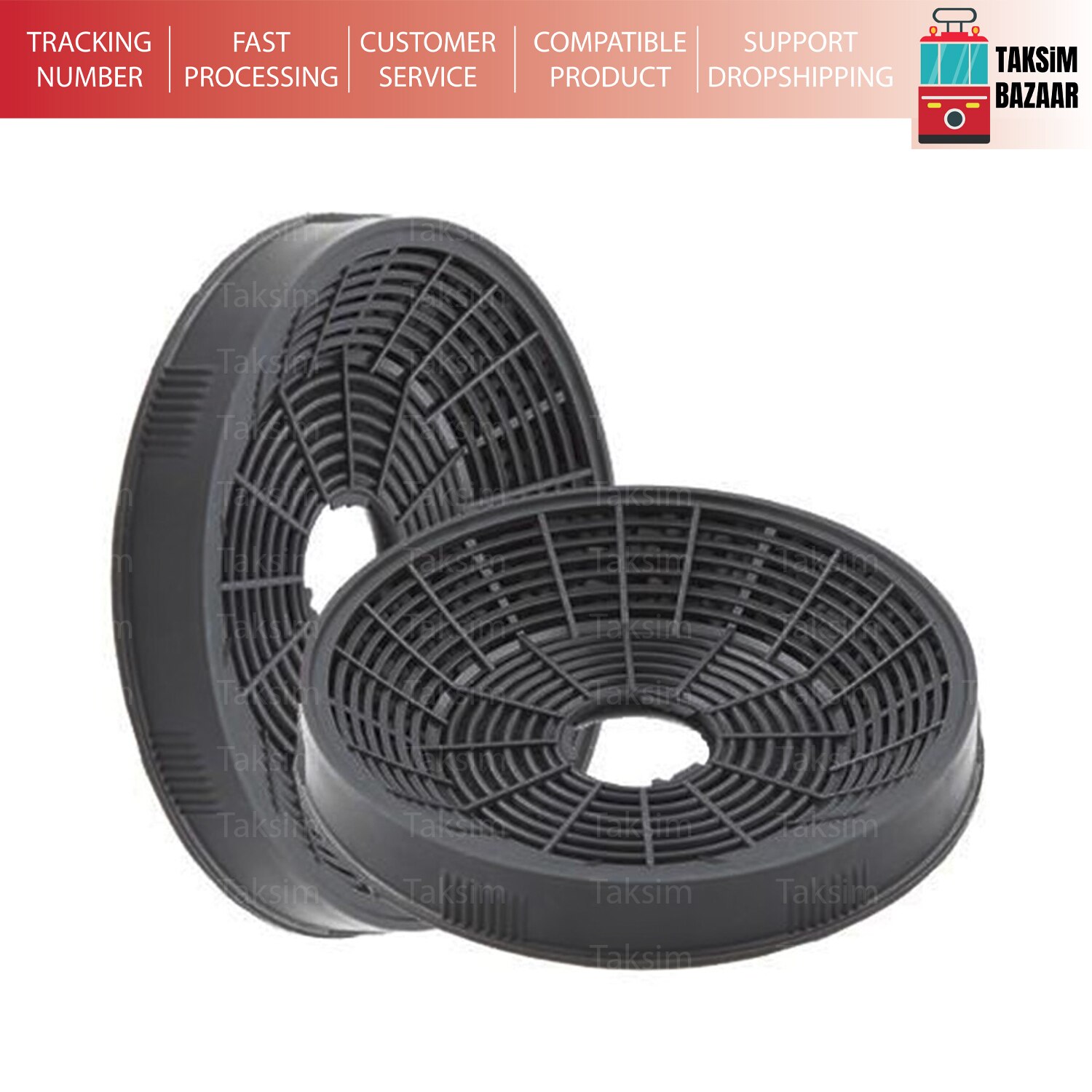 Reemplazo de filtro de carbón activo para campana extractora Siemens Bosch 12009727, DWA0LK6A, HT-KF0004-19, DWK065G20T, 1 Juego, 2 uds.