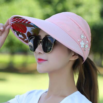 Chapeaux de soleil pour femmes, pare-soleil d'été, 1 pièce, pare-soleil avec grandes têtes, chapeau de plage à large bord, Protection Uv: 7