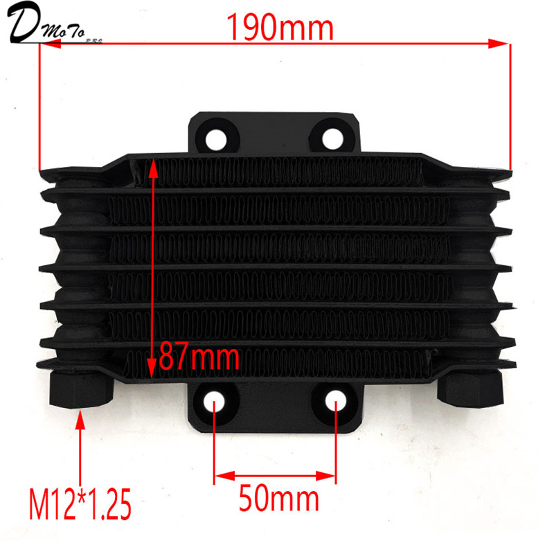 Radiateur de refroidissement à huile | Dirt Pit Bike singe Racing moto haute performance, accessoires de reflux Kayo esb chinois de vélo: Oil Cooler Only Bk