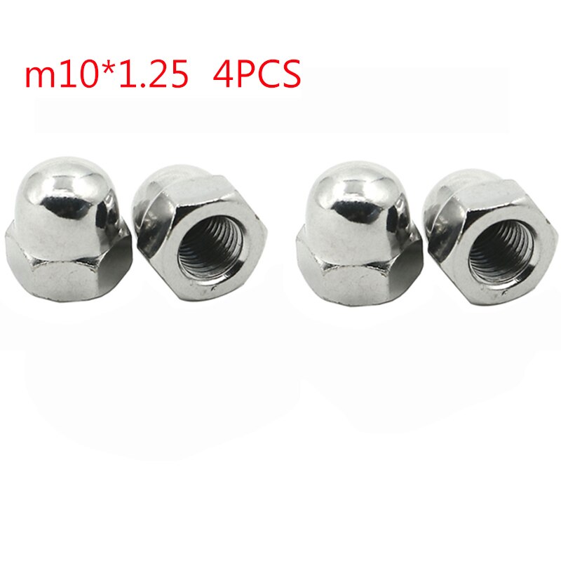 4PCS M6 M8 M10 Acorn Cap Nut Screw Bolt Hex Head Dome Metric Thread Pitch for yamaha DT50 DT80 FJ1100 FJ1200 FJ600 FZ600: M10 4PCS