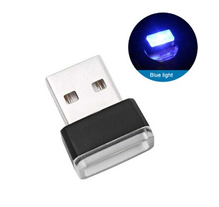 Mini luz LED Interior de Ambiente de coche para Mazda 2 3 5 6 CX-3 CX-4 CX-5 CX-7 Atenza Axela MX5: Azul