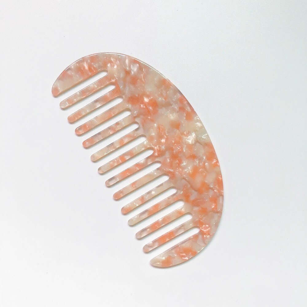 Korea Wide Tooth Hair Comb Tortoise Shell Style Natural Detangling Comb For Curly Hair -no Static Comb For Women Men: 3