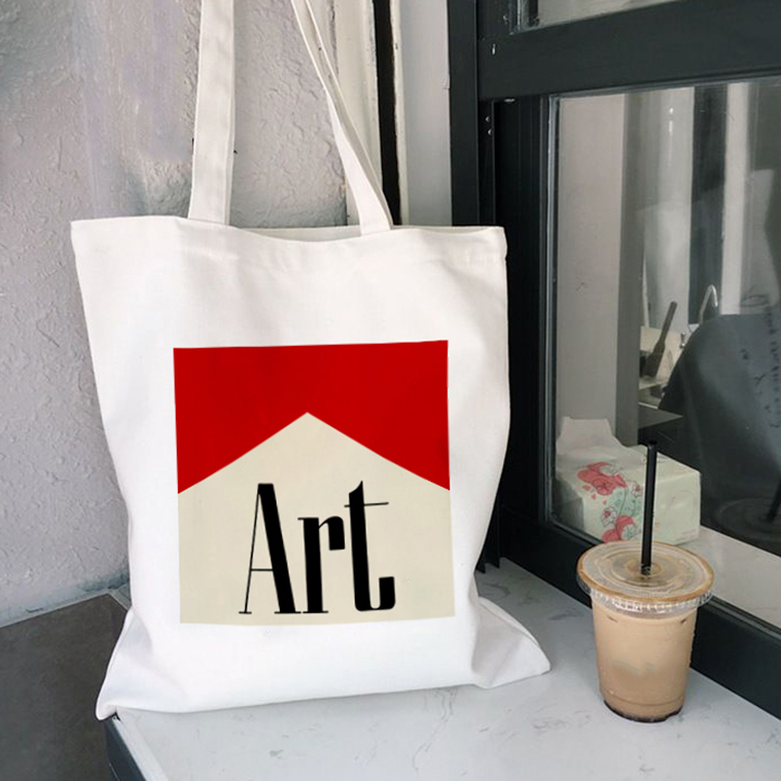 Art Aesthetic Harajuku Women Canvas Shoulder Bag Shopping Bags Students' Book Bag Handbags Tote for Girls Ulzzang Messenger Bags