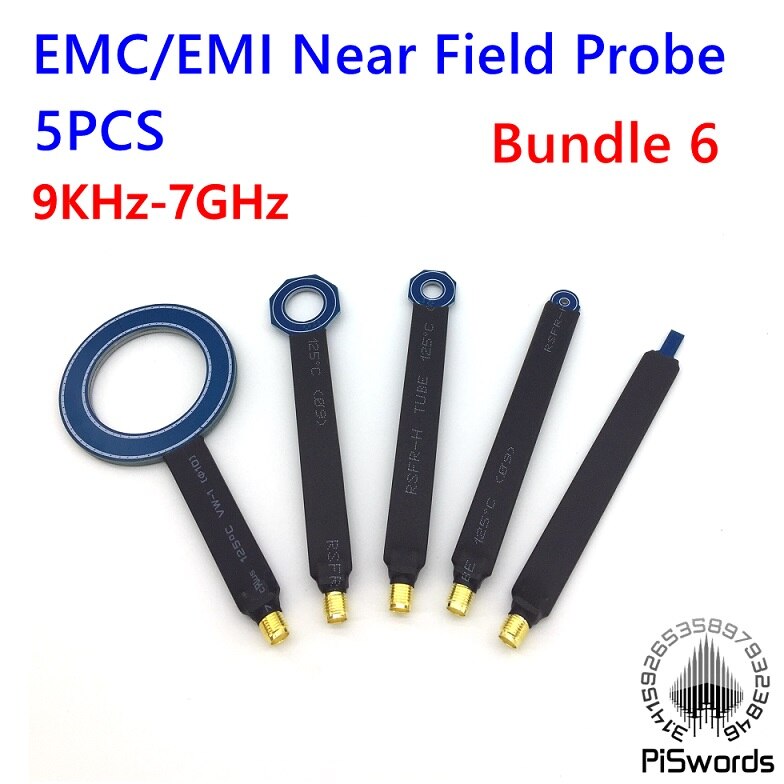 EMC EMI Near Field Probe Eenvoudige Magnetische Veld Probe 9 KHz-6 GHz voor Ruimte Geleiding Straling Rectificatie Correctie: bundle6