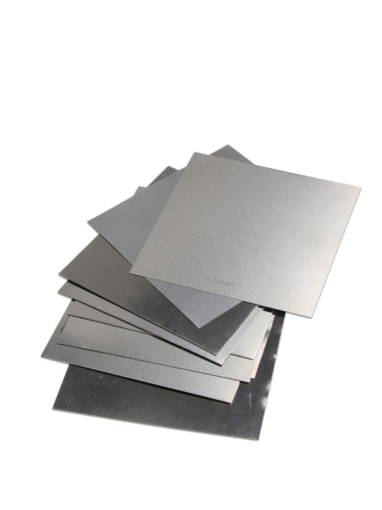 1Pc 304 Rvs Vierkante Plaat Gepolijst Plaat Vel Dikke Dunne Dikte 0.01Mm/0.02/0.03/0.04/0.05/0.08X100Mm X 100Mm