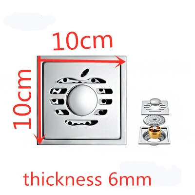 Siphon de vidange Anti-odeur en acier inoxydable, 1 pièce, pour salle de bain et douche, maille de vidange, pour évier, pour sol de garage, pour cheveux: B-01