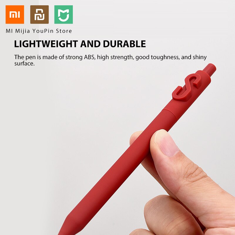 Xiaomi ALPHA Gel Pen Ballpoint Ball Point for School Offical Sign Signing Roll Rolling Pen Black Ink Roller Pens Christmas