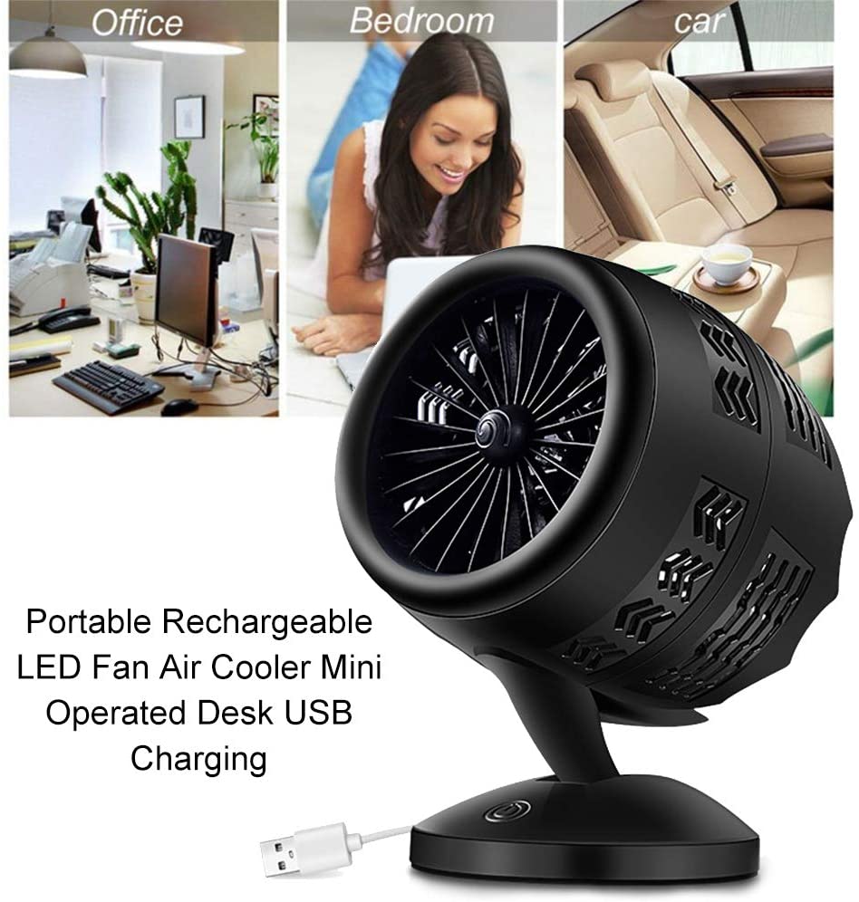 5v fläkt usb mini bärbar stationär kylfläkt luftcirkulationsfläkt dubbelbladig turbofläktkylare 360 rotation för hemmakontor