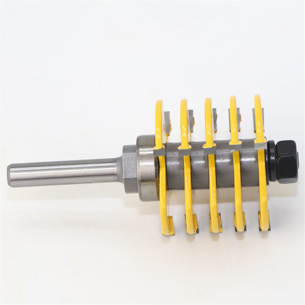1pc 8mm Shank 12mm shank 2 Teeth Adjustable Finger Joint Router Bit Tenon Cutter Industrial grade for wood Tool