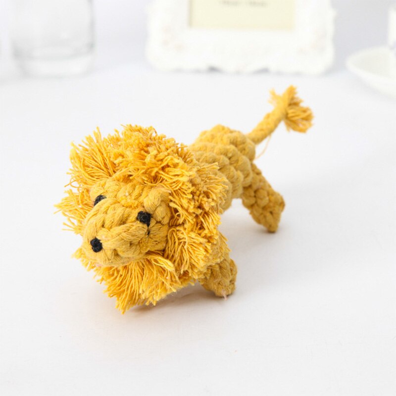 Cão brinquedos de algodão cão corda brinquedos design animal de estimação durável algodão mastigar brinquedo treinamento dentição brinquedo para cães pequenos cães médios filhote de cachorro: 7