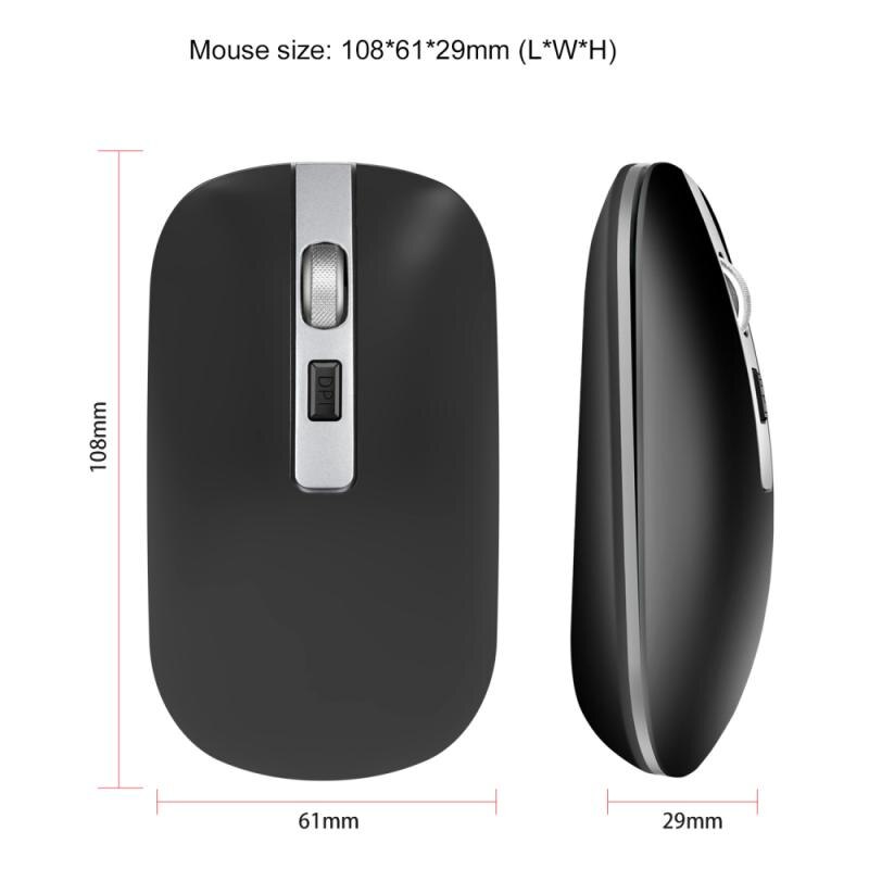 M50 Dual Mode Bluetooth 5.1 Rechargeable Wireless Gaming Office Mouse Metal Wheel Mute 2.4G Gamer Mouse For PC Computer