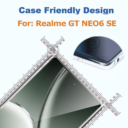 3D Protective Glass For Realme GT NEO 6 Full Glue Screen Protector Anti Shatter GT 6T Tempered Glass Film: Rose Golden