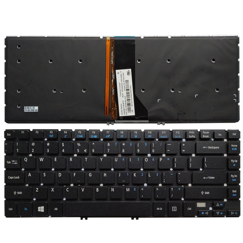 Us Laptop Toetsenbord Voor Acer R7 R7-572 R7-572G R7-571 R7-571G MS2317 Us Toetsenbord Met Achtergrondverlichting