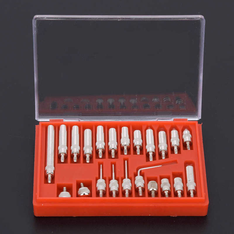 22 Pcs Pointed Tip Dial Gauge Indicator Replacement Measuring Point Tip Set with Case Dial Gauge Accessory