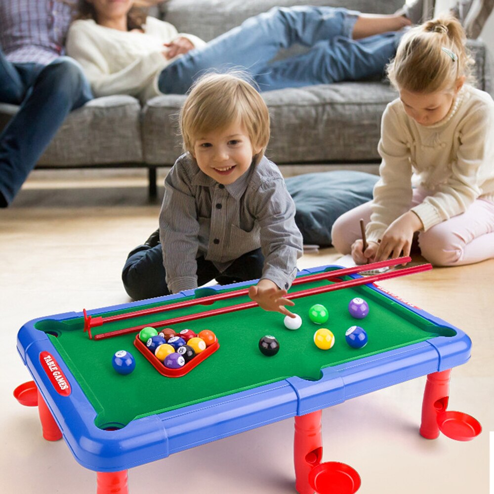 7 In 1 Board Game Multifunctionele Mini Biljart Voetbal Basketbal Tafel Bowling Golf Hockey Tabl Indoor Educatief Biljart Speelgoed