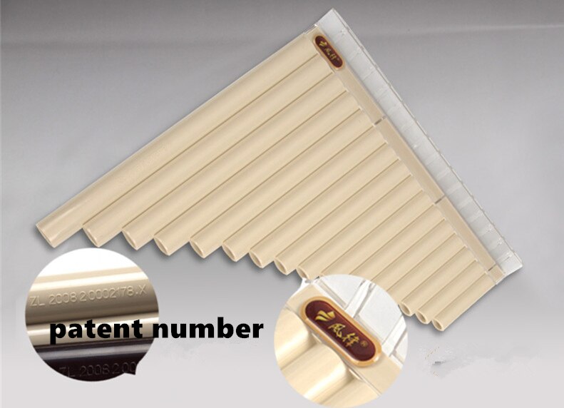 Pan Flute 16 Pipes ABS Wind Instrument Panpipe C Key Flauta Handmade Panflute Flauta Folk Musical Instruments 16 Pipes