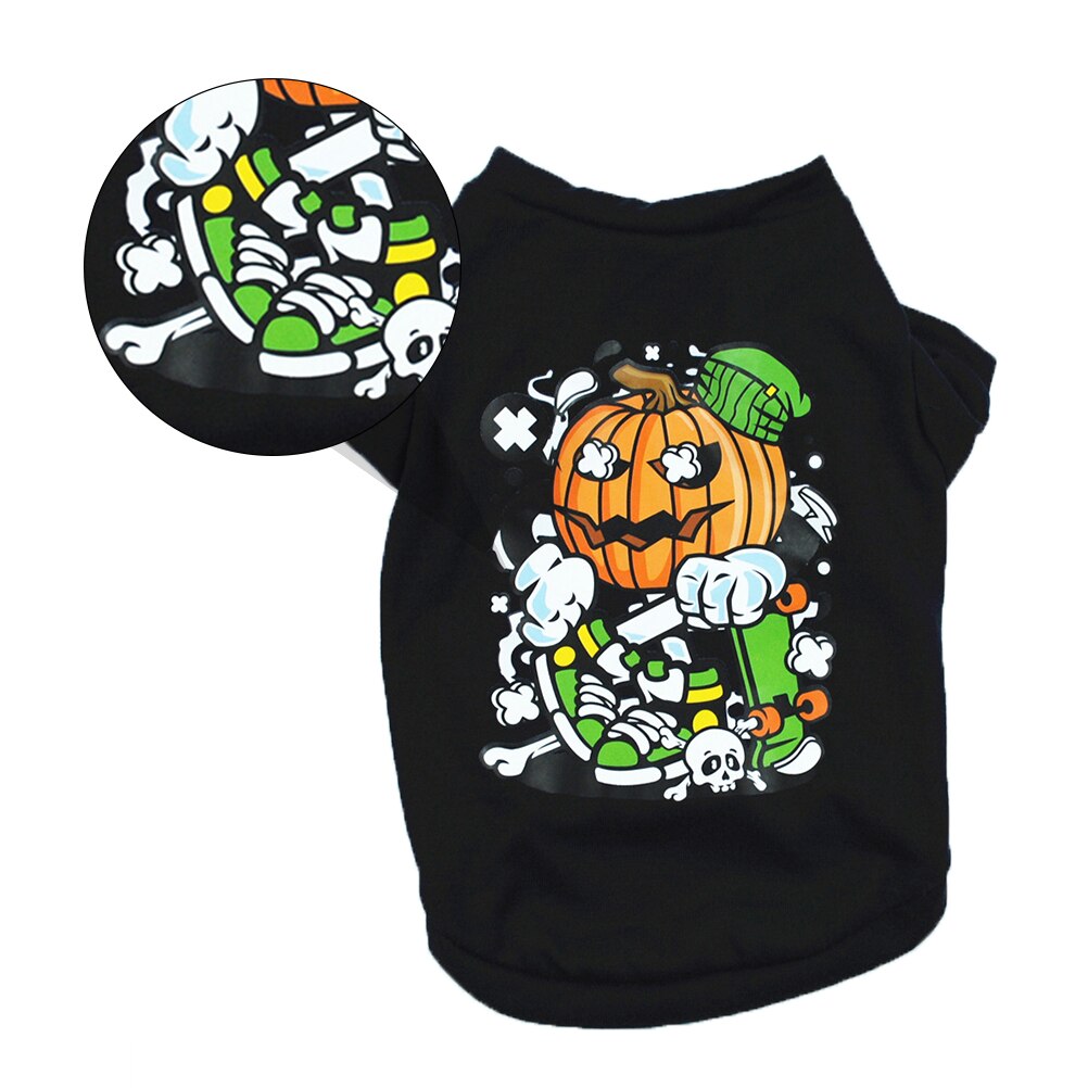 1pc roliga bekväma t-shrit hundkläder i mjuk bomull (l, mörkblå)