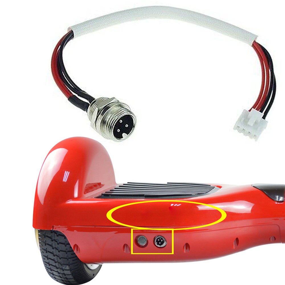 Per bilanciamento parti di Scooter porta caricabatterie 3 Pin/polo 4 fili Hoverboard accessori di ricambio cavo utile pratico
