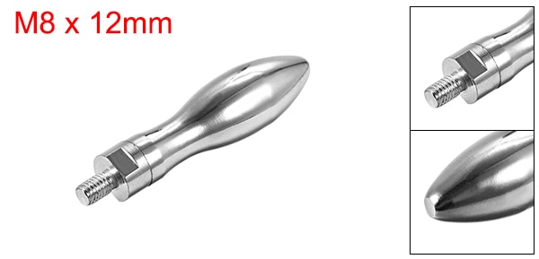 Uxcell Uxcell 1-2 Stck Spann Griffe Schraube Knöpfe Handgriffe M8/M10/M12 x 12mm Gewinde kunststoff Metall Dreh Griff Griff: M8 x 12mm 1Stck