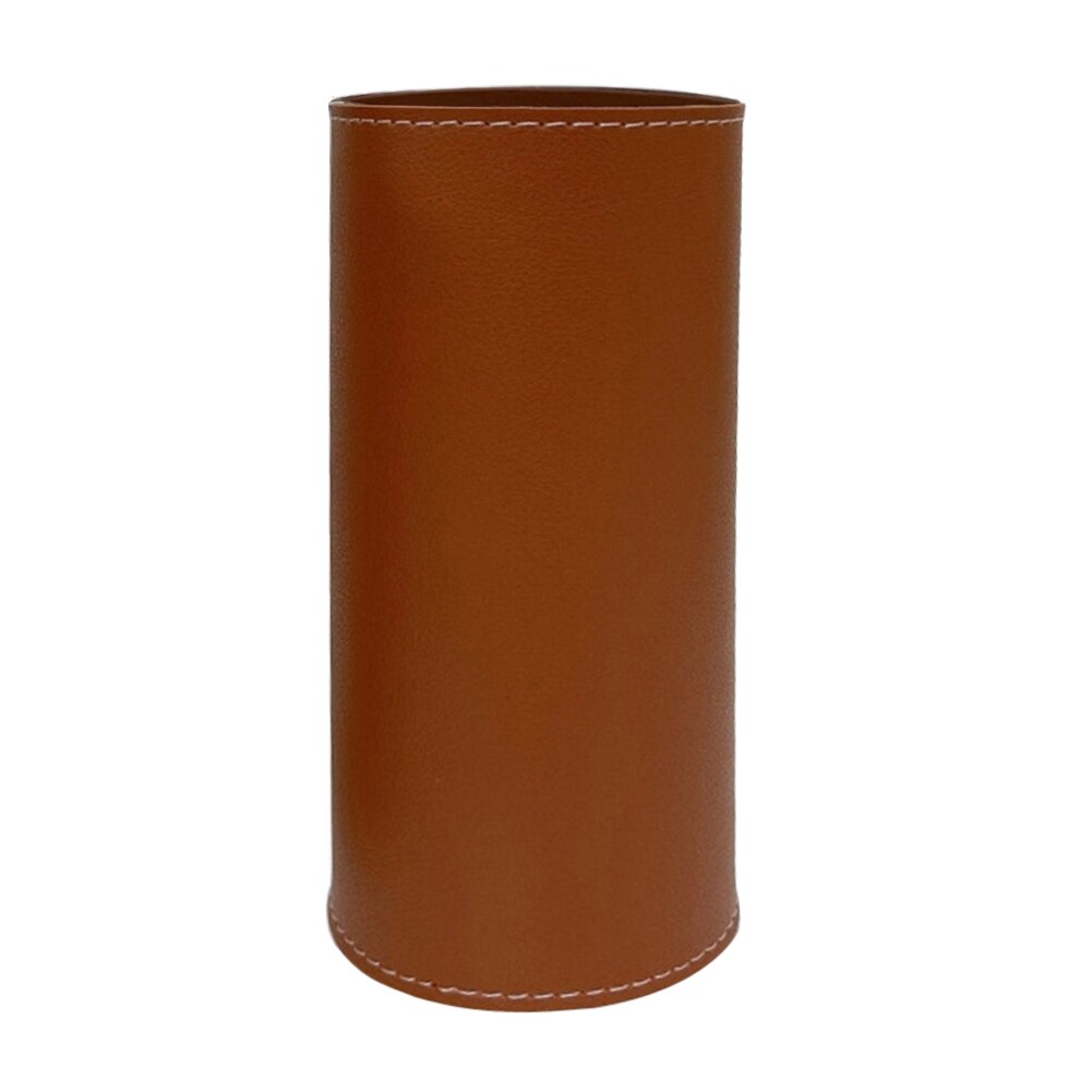 Gas Tank Protective Cover Long PU Outdoor Camping Fuel Cylinder Storage Bag: Brown
