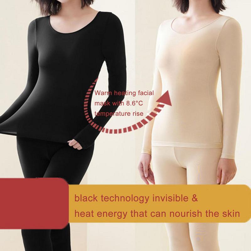 Women's Thermal Underwear Set Winter Warm Base Layer Set Long Underwear Top Bottom Cold Weather Ultra-Soft Long Set Base Layer