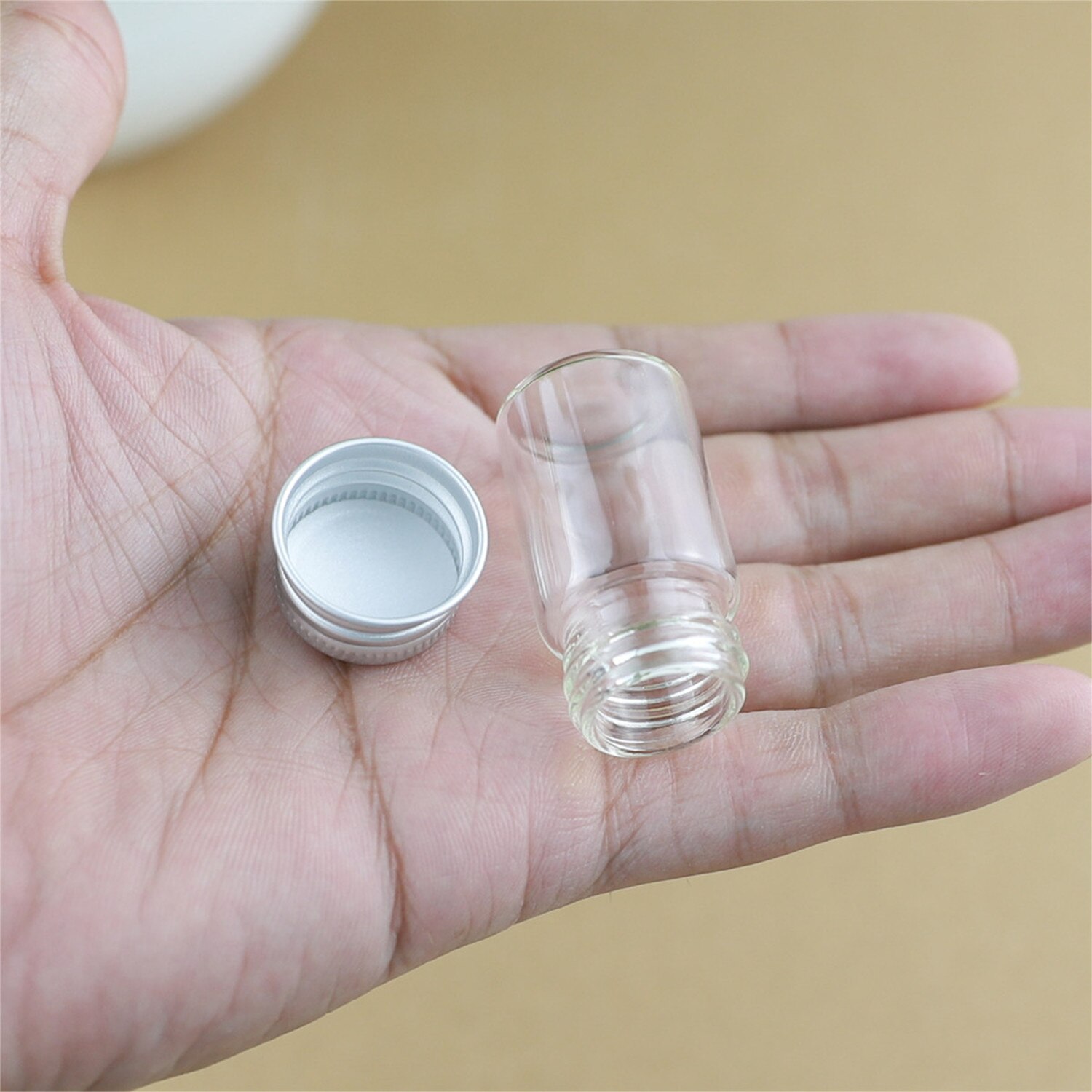 24PCS/lot 22*40mm 8ml Small Glass Bottle Test tube storage bottles & jar Glass Jars Vials Mini Containers DECORATIVE Bottles