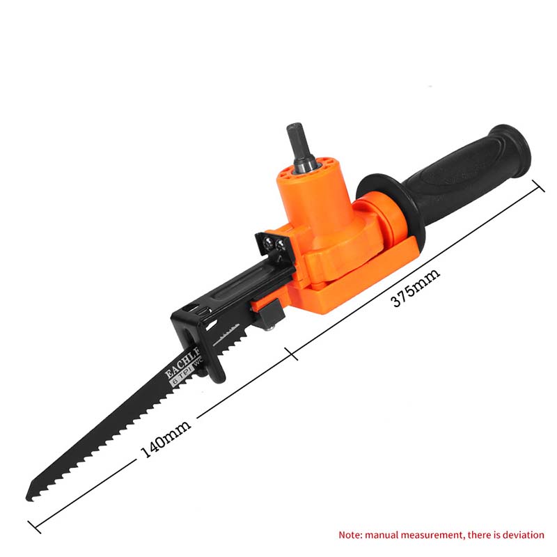 Reciprocating Saw Home DIY Wood Metal Cutting Tools Attachment Adapter Change Electric Drill Into Reciprocating Saw