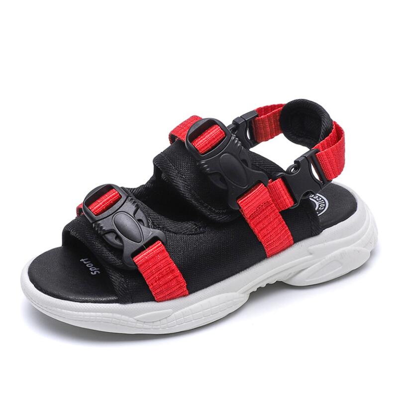 ZO14-5 Zomer Jongens Sandaal Mannelijke Student Antislip Rubber Koreaanse Glijbaan Kinderen Schoenen Sneaker Sandalia Infantil: ZO14-2 / 2.5
