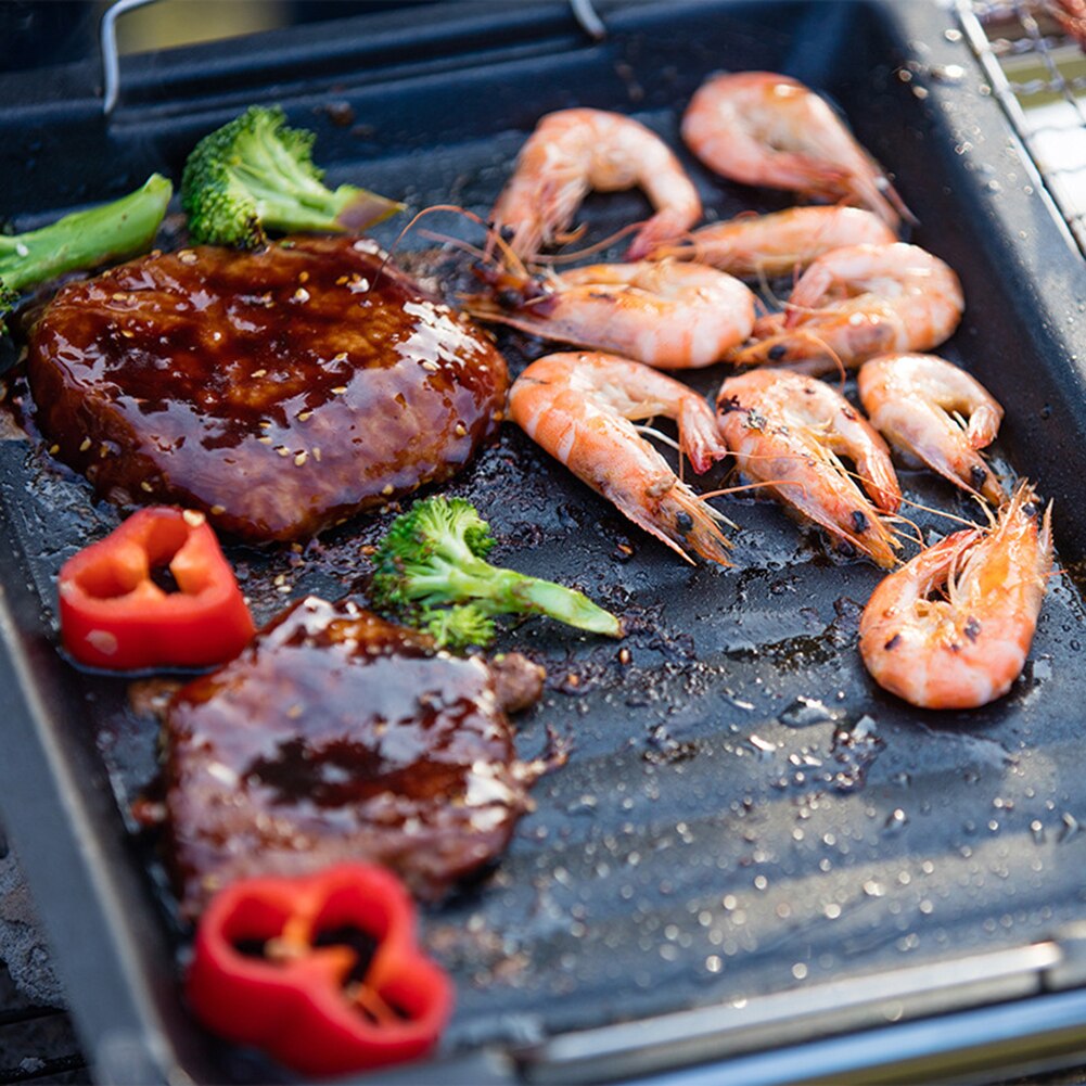 Bbq grillkorg vegetabiliskt kötthållare anti-rost rostning tenn grillpanna verktyg
