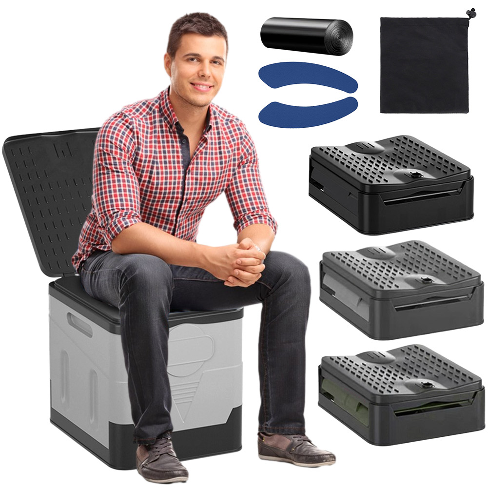 Auto Toilet Emmer Outdoor Nood Sanitaire Producten Draagbare Wc Prullenbak Voor Auto Truck Kamperen Wandelen Vissen Lange Reis