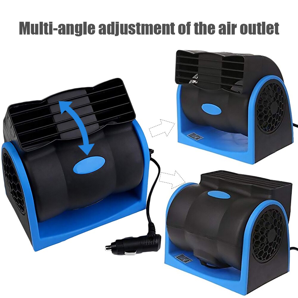 12V 24V car Cooling Air Fan Electric Car Fan Speed Adjustable Silent Air Vent Conditioner Cooling Fans for Car SUV Truck Boat